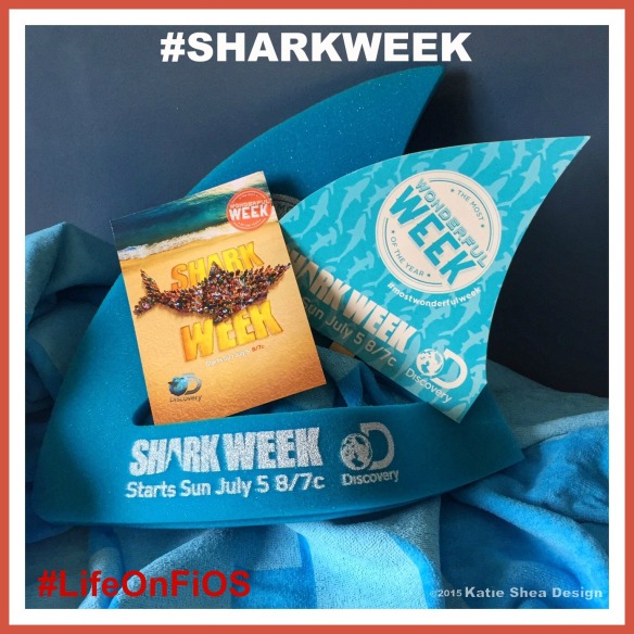 Shark Week Image by Katie Shea Design LifeOnFiOS VZWBuzz C2015 #SharkWeek